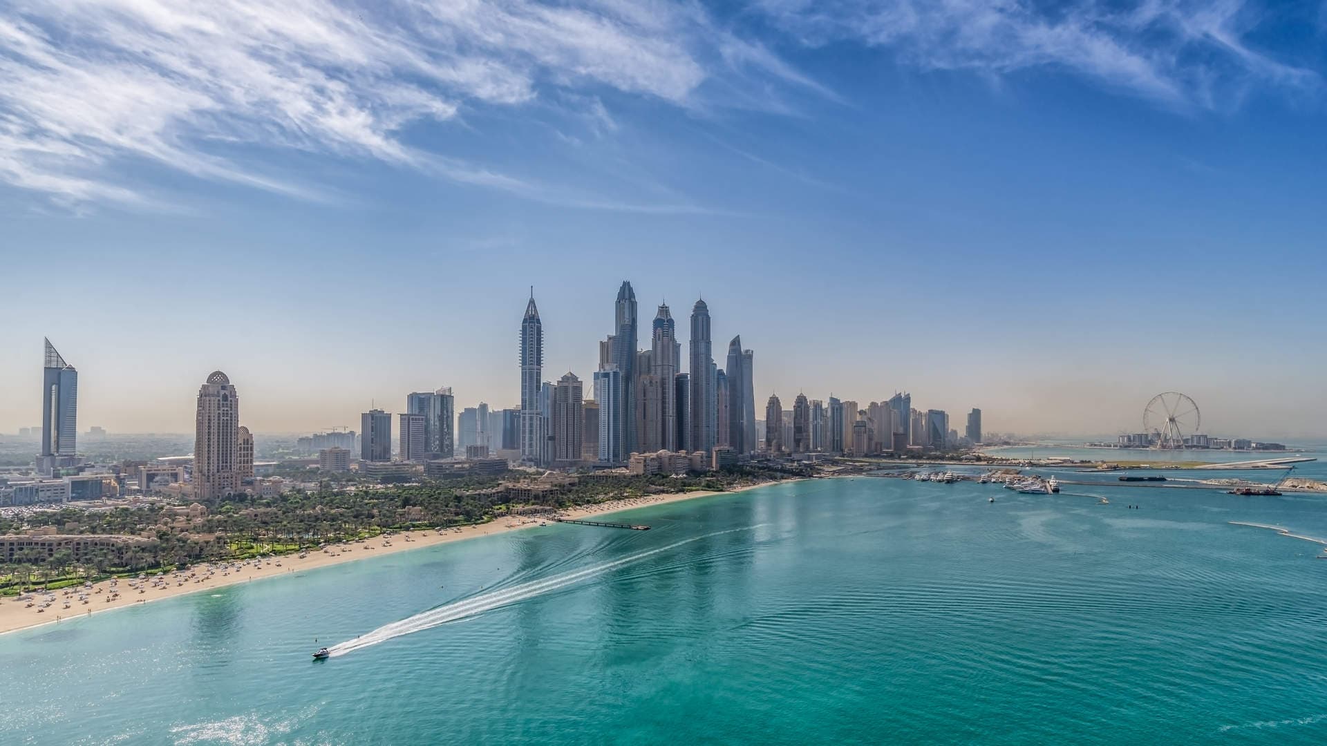 Dubai Marina Waterfront View